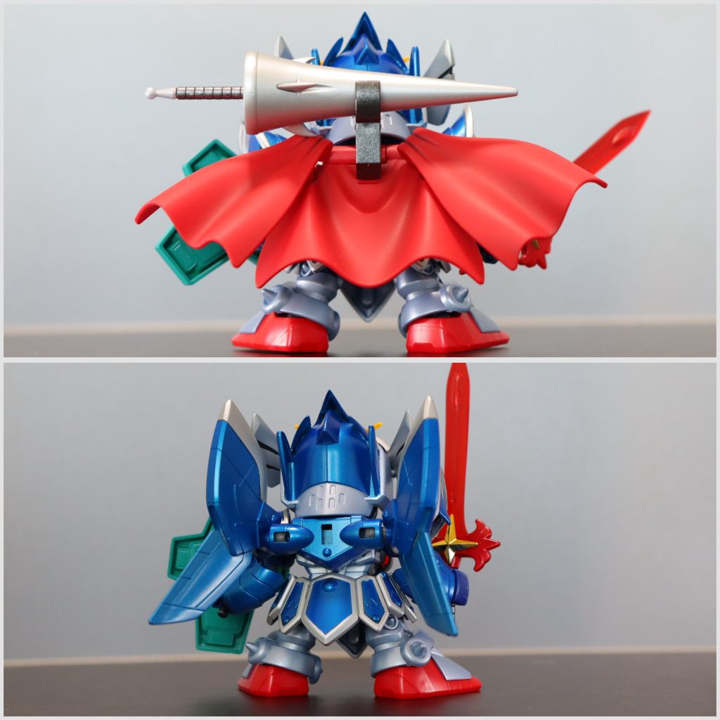 ノーマル騎士ガンダムのマントとスピアを拝借してます天空の翼と差し替え可