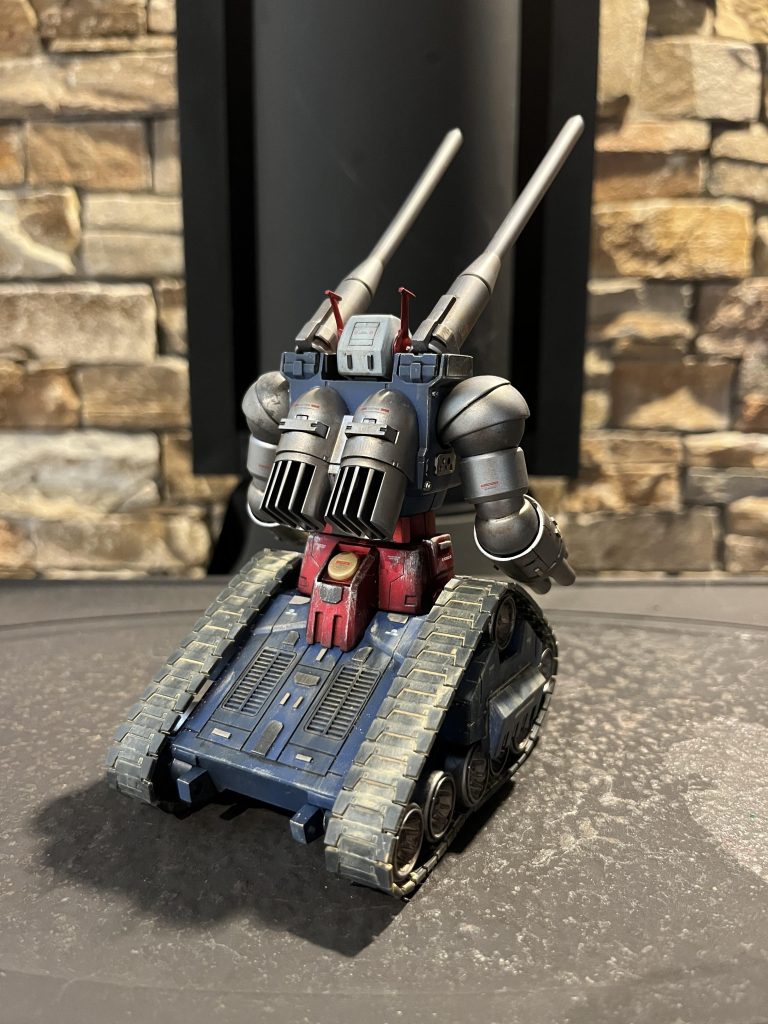 バックショットはこんな感じです⸜(*ˊᗜˋ*)⸝今回ガンタンクということでガッツリウェザリングもいれてみました‪(*∩´꒳`∩*)