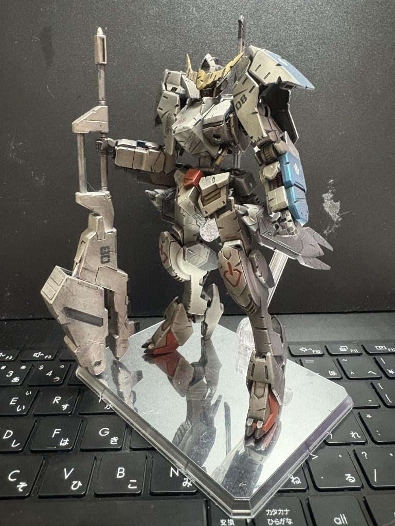 HGガンダムバルバトス第6形態 メタリック汚し塗装バトルダメージver