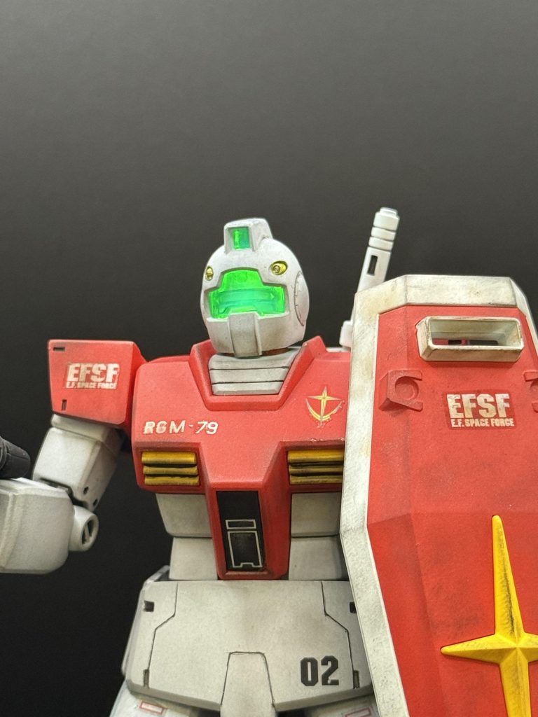 光らせました💡