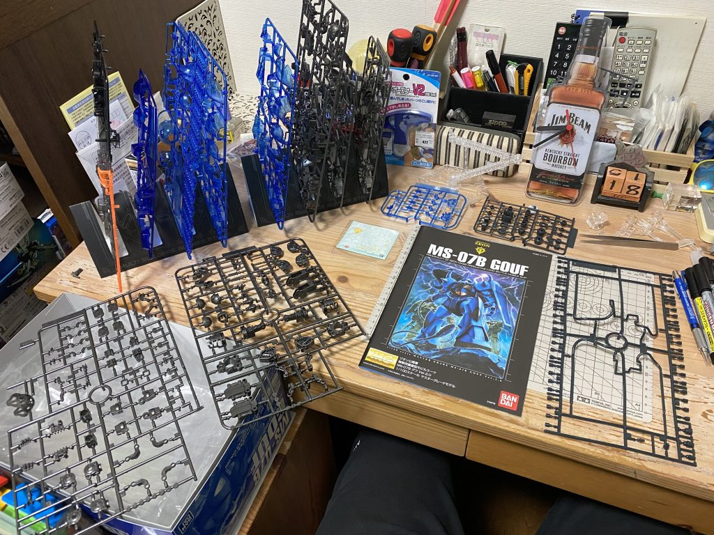 とりあえずランナー並べて。