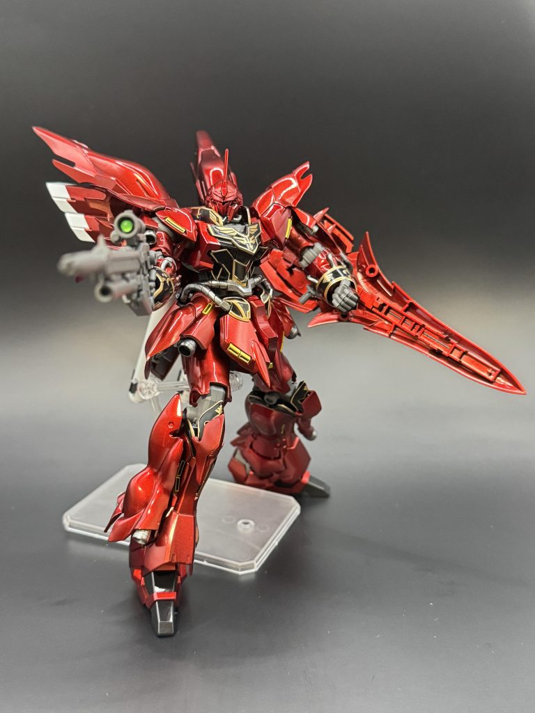 ポージング塗装が剥げそうで怖かったのでこれ以外のポーズが出来なかった💦