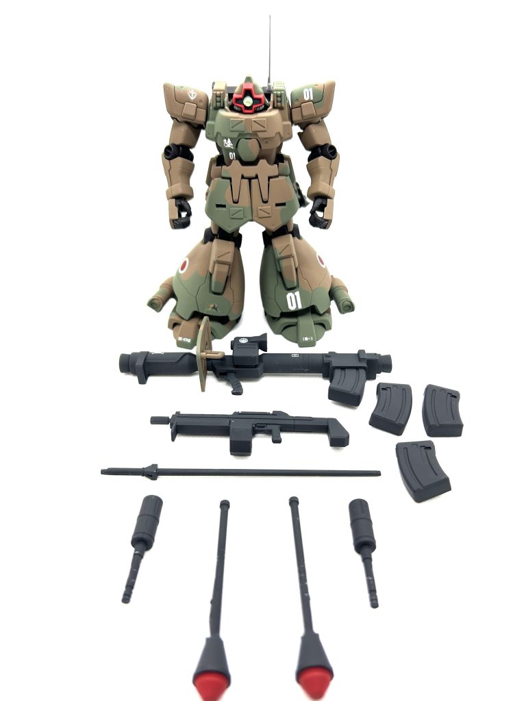 みんな大好き!ウェポンディスプレイ!!やっぱりラケーテンバズだけでなく携行武装が増えるとミリタリー感マシマシですね!!