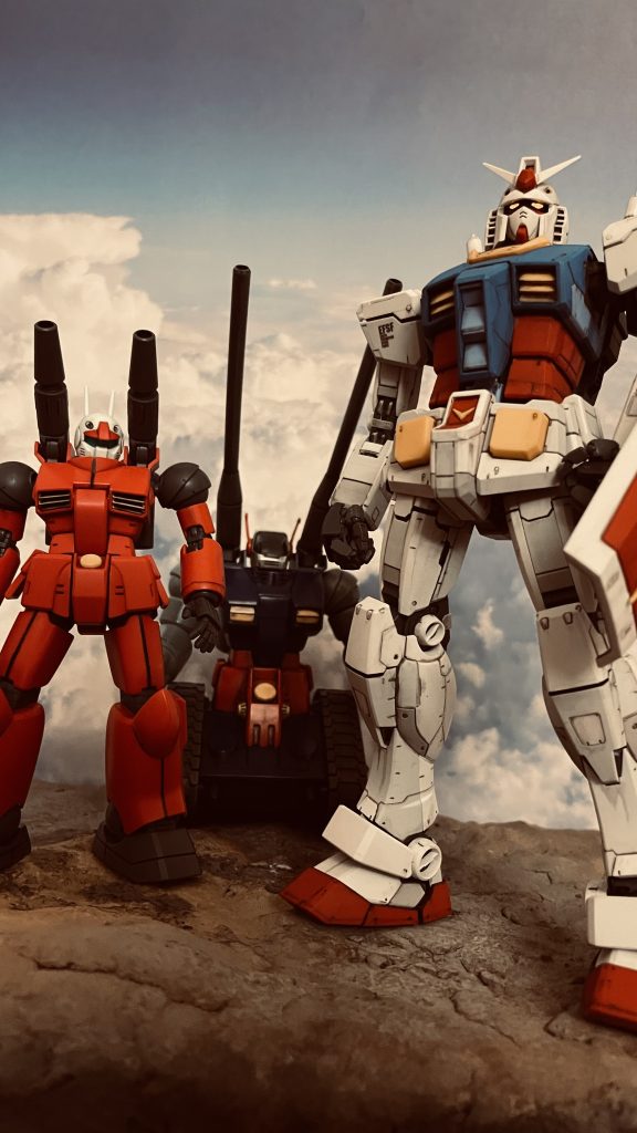 ガンダムのカメラを点灯させたバージョンです。