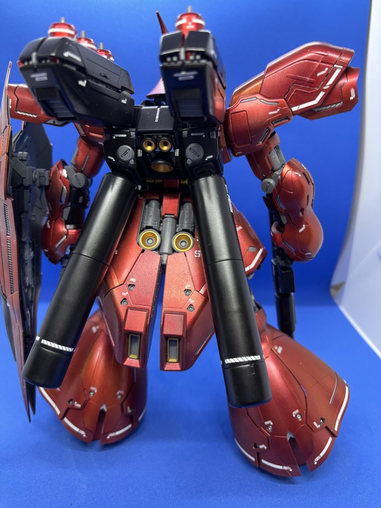 バックショット。デカール貼るのに二日かかりました。