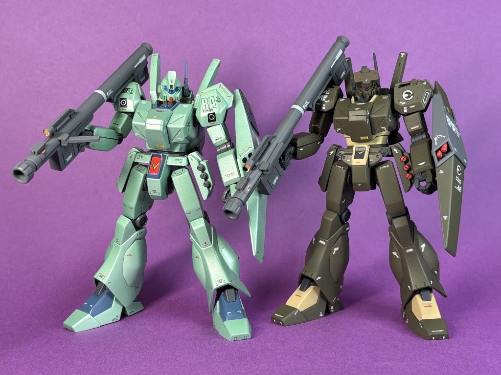 ジェガンJ型に余ったブレストアーマー装着(護衛隊仕様の余剰パーツ)。バズーカ借り。