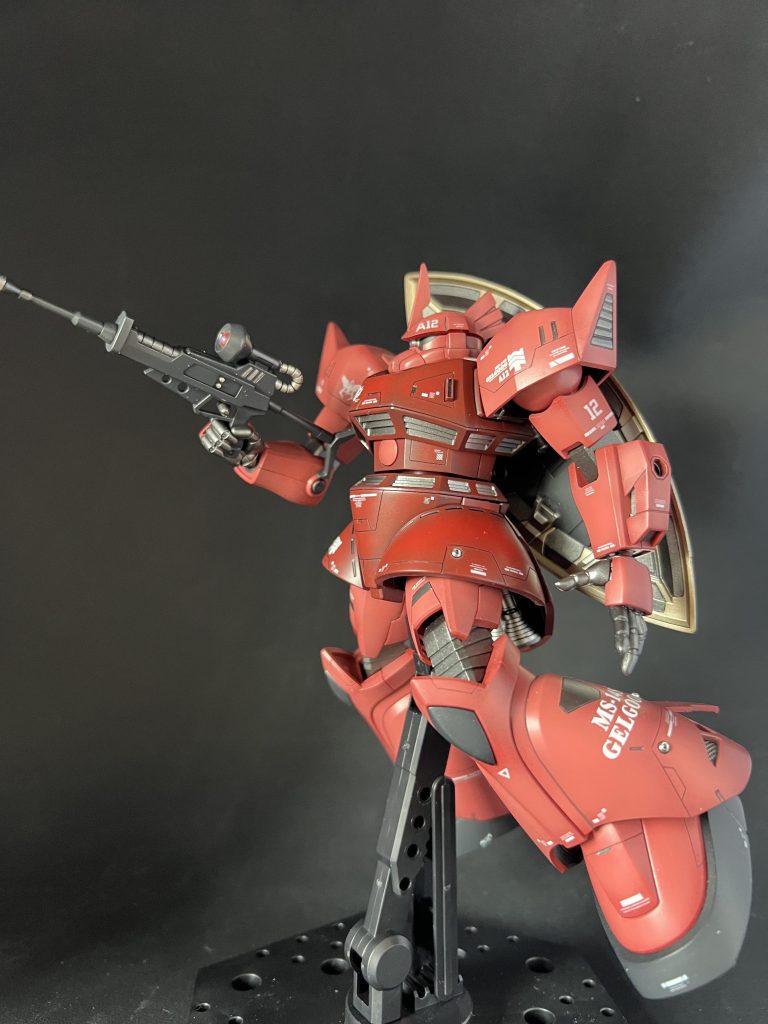 MGなど参考にしてます、脚部切り抜きでメッシュ入れました