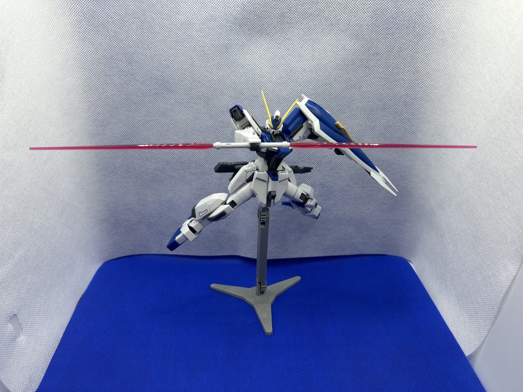 ES03XB ビームサーベル(フリーダムとジャスティスのデータから参考した高威力型連結式ビームサーベル。プロトウィンダムの同型であり、変更点は無い。)これ加工するの物凄く大変でした…