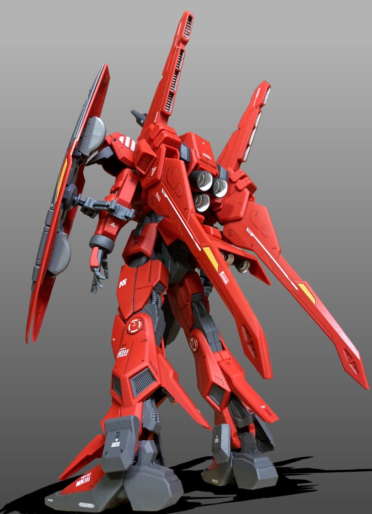 バーニア内部はシルバーで塗装しました。