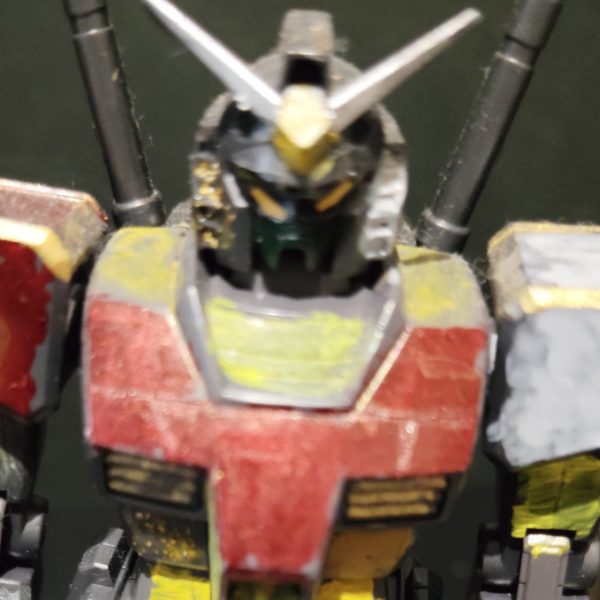 クセ悪ガンダム（子供が作り色は私が適当に塗った）