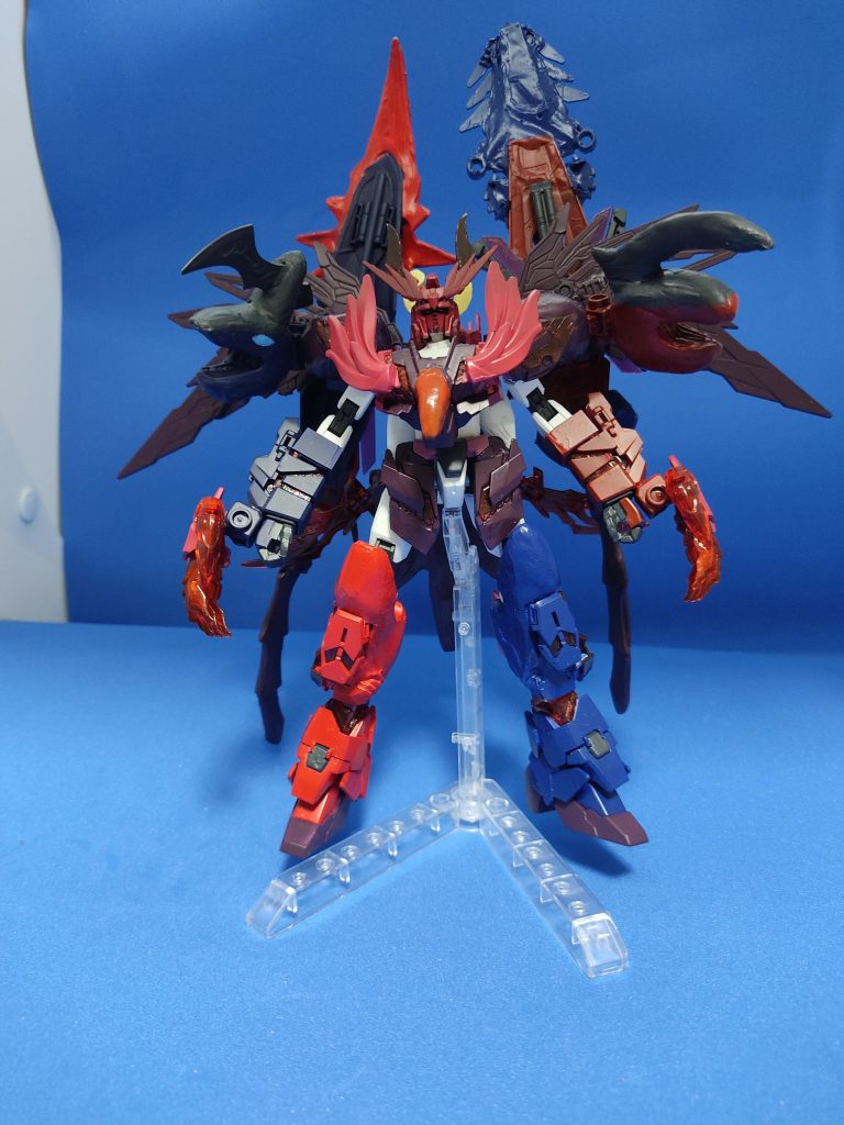 デュエルマスターズのザキラのガンダムの力として製作しました。