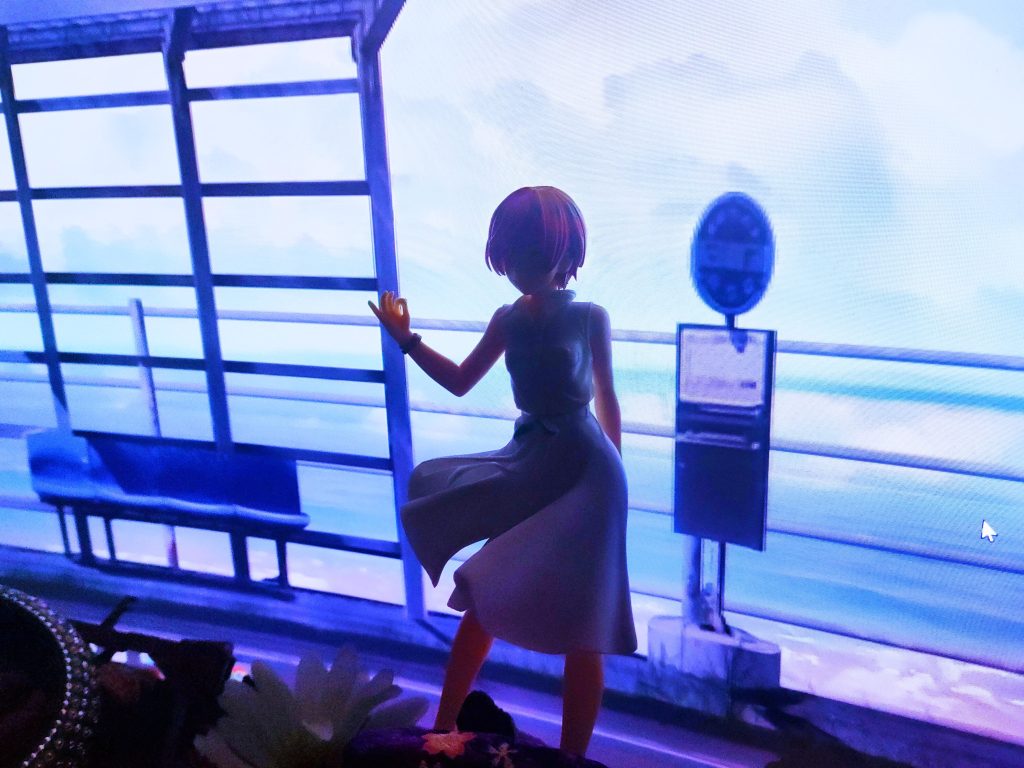 「海に行きたいって、ガンダムが言うからって、めっちゃ大チャンス、ニャアンは絶対、こんな服持ってないし、いつもと 違うわ・た・し!」