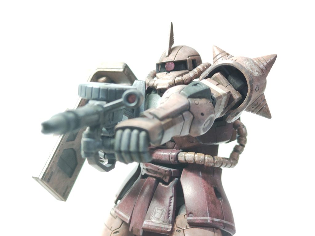 頑張って恒例のポーズ。