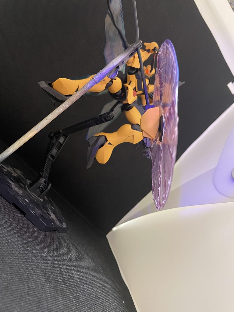 重さで塗装の持ち手が緊急用のアクションベースになるとは思わなかった…笑ビームシールドのこの使い方いいくない！！？笑以上。シャッコーⅡでした。