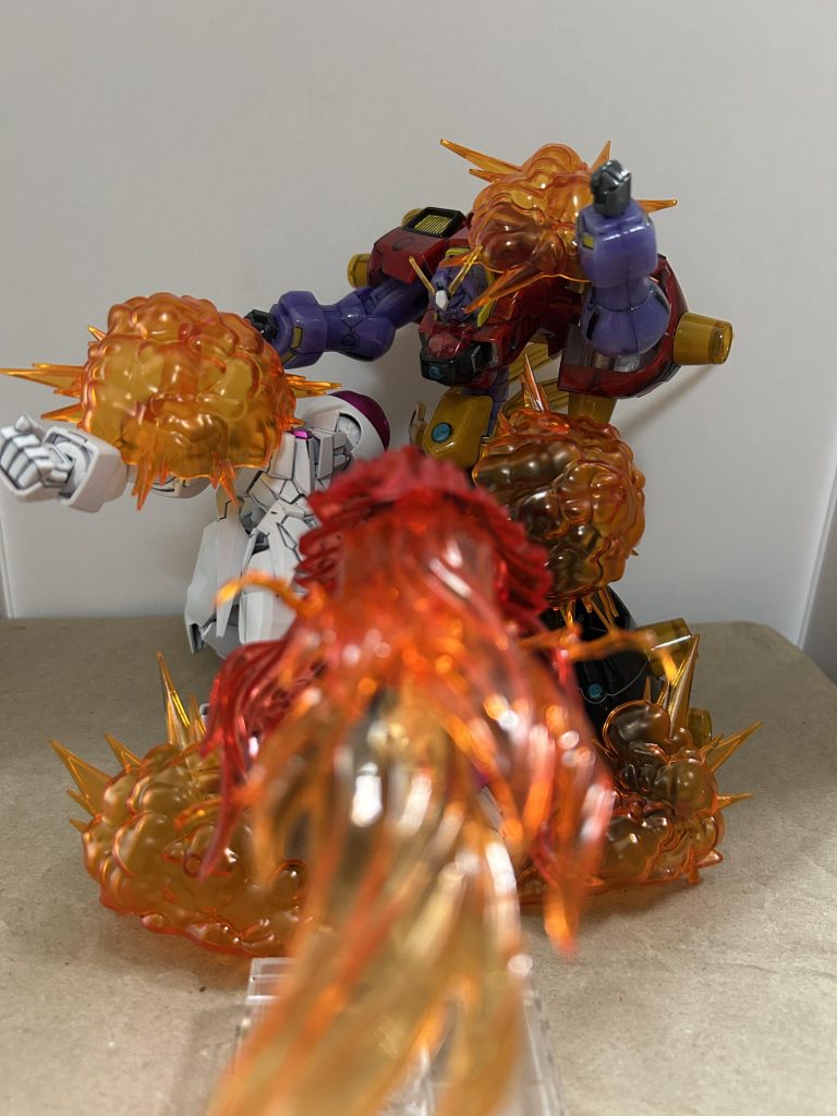 実況(決まったーーーー!何とチームアルティメットの2体同時に撃破ーーー!!)