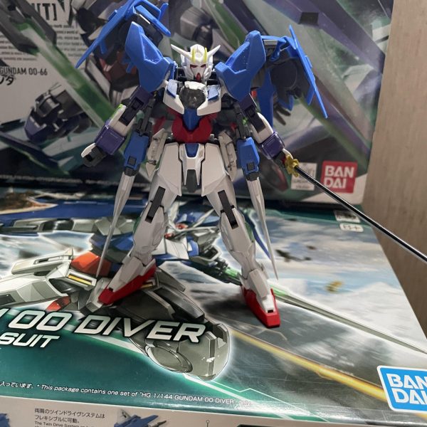 前に作ったガンプラを更に改造し、変形ブースターを取り付けられるようにしたガンプラあとは塗装するのみ（2枚目）