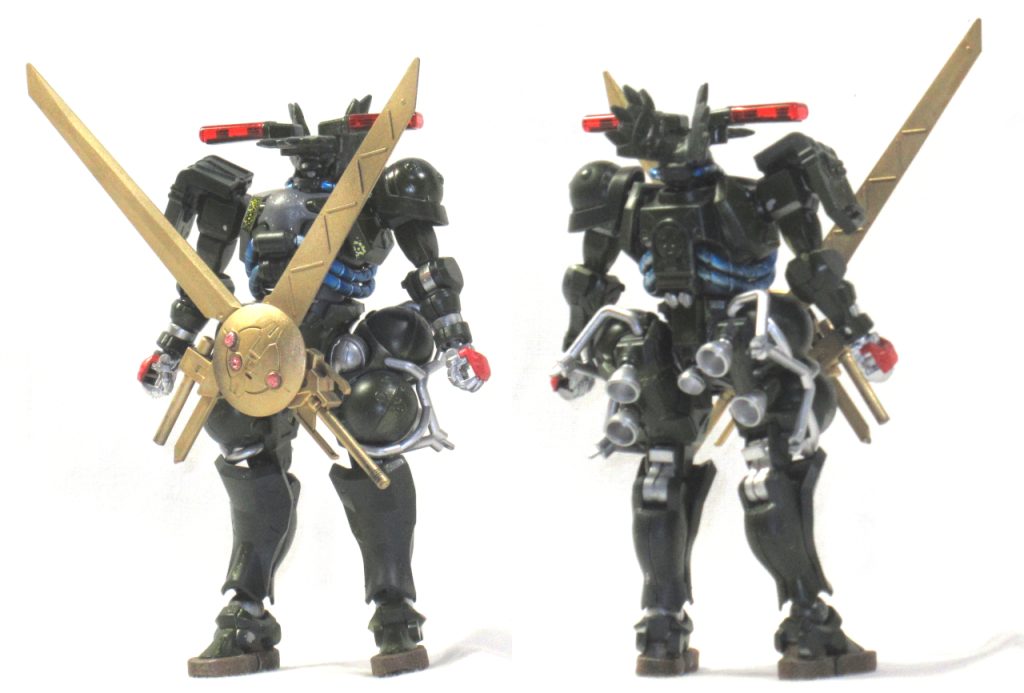 HG軍警ザクをベースに「HGBC ハイパーガンプラバトルウェポンズ」とコトブキヤM.S.G「ウェポンユニット41」でザックリ強化しました。