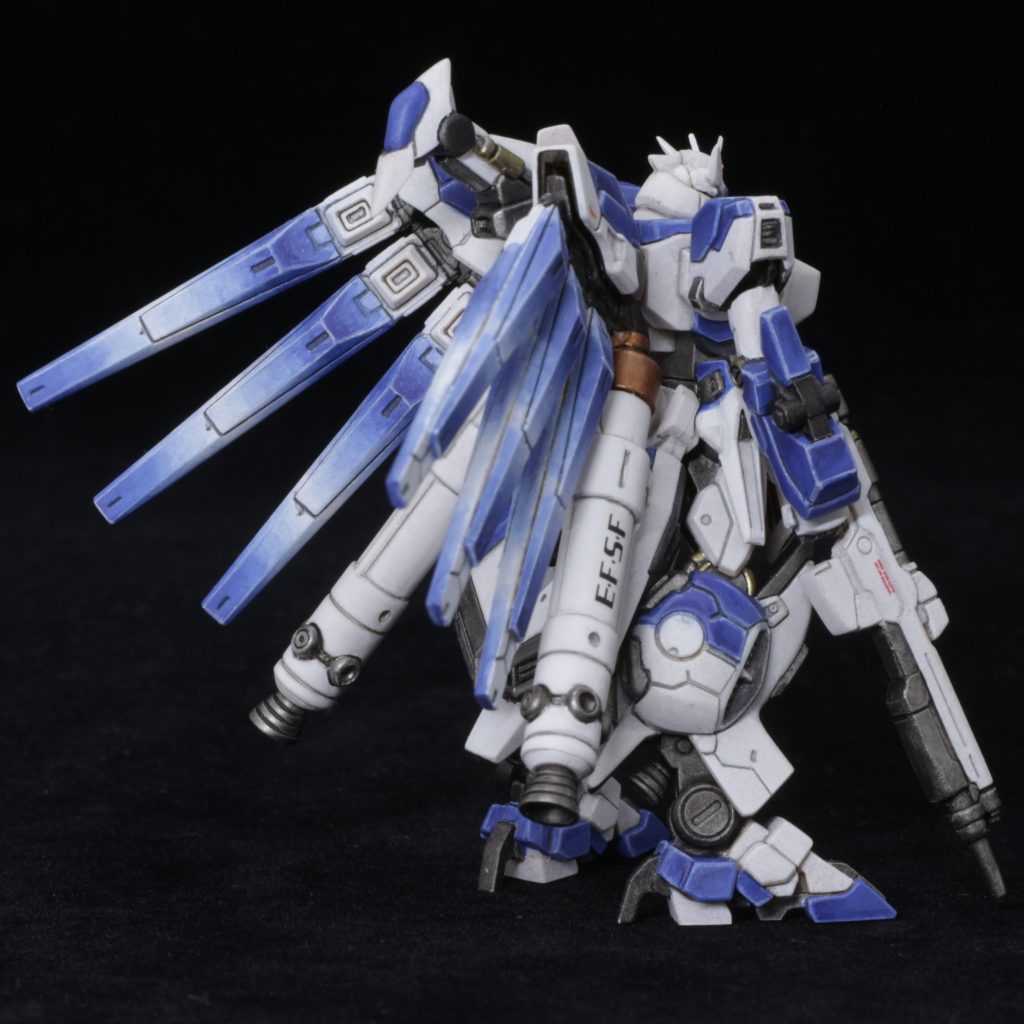 アクリル筆塗でグラデーション難しい。遠目にはいいんですがねぇ…。