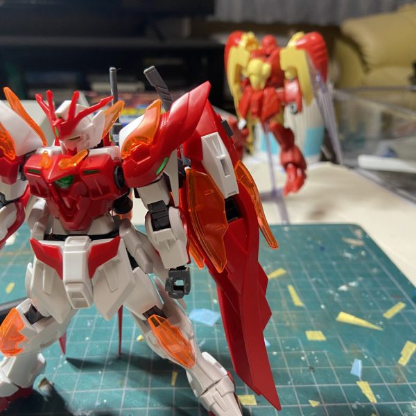 赤いMSを作ってみようかと思います。長年の夢が混じり合う！（1枚目）