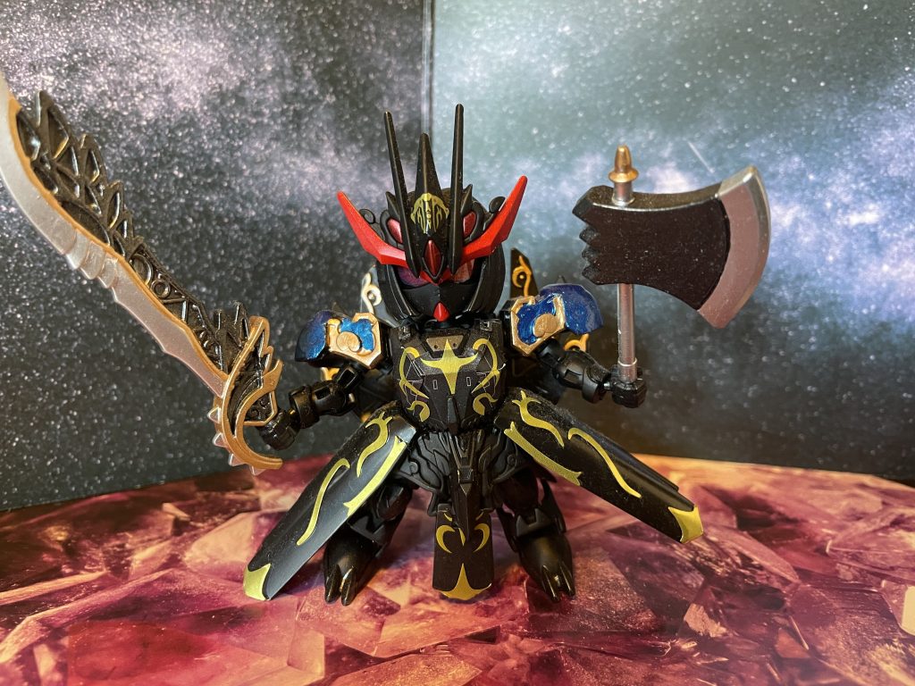 スパルタン大型の蛮刀「メガスマチェーテ」と戦斧「ズィナミアックス」を構えて！