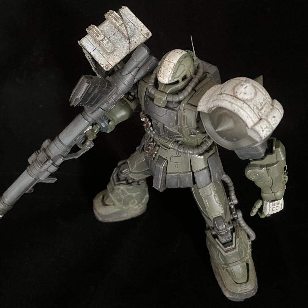 エース機ですが敢えて頭のツノも付けません。 