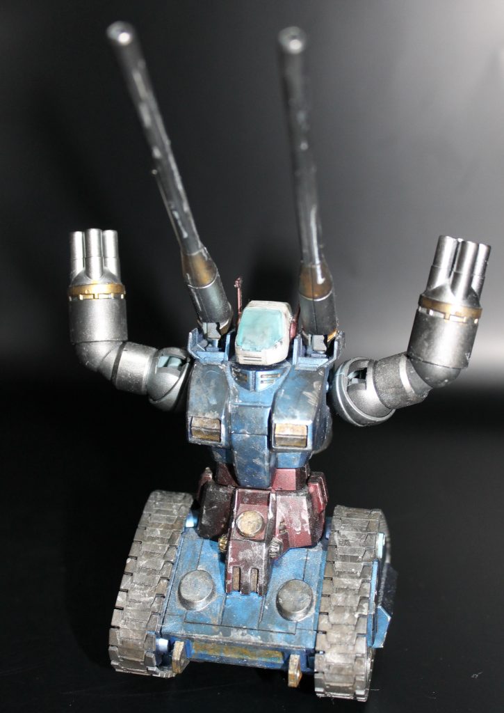 威嚇。というわけでHGUCガンタンクでした。パチ組みでも作ったことがあるので思い入れがあります。ガンタンクの活躍を見るために初代を視聴した記憶もありますが、あまりよく覚えてませんね。組みやすくてかっこいい良いキットなので、バキバキに改造した三代目を作る日も近いかも。ガンキャノンに出番は負けますが、ジークアクス版もスタイリッシュでかっこよかったですね。キット化されるならそっちも作りたいところ。それではご観覧ありがとうございました。