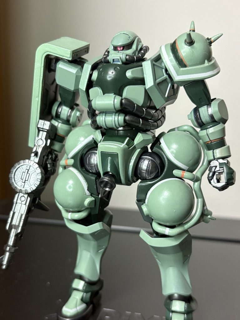 全体像はこんな感じ。今回各所にあるラインは全部マスキングして塗装しました。