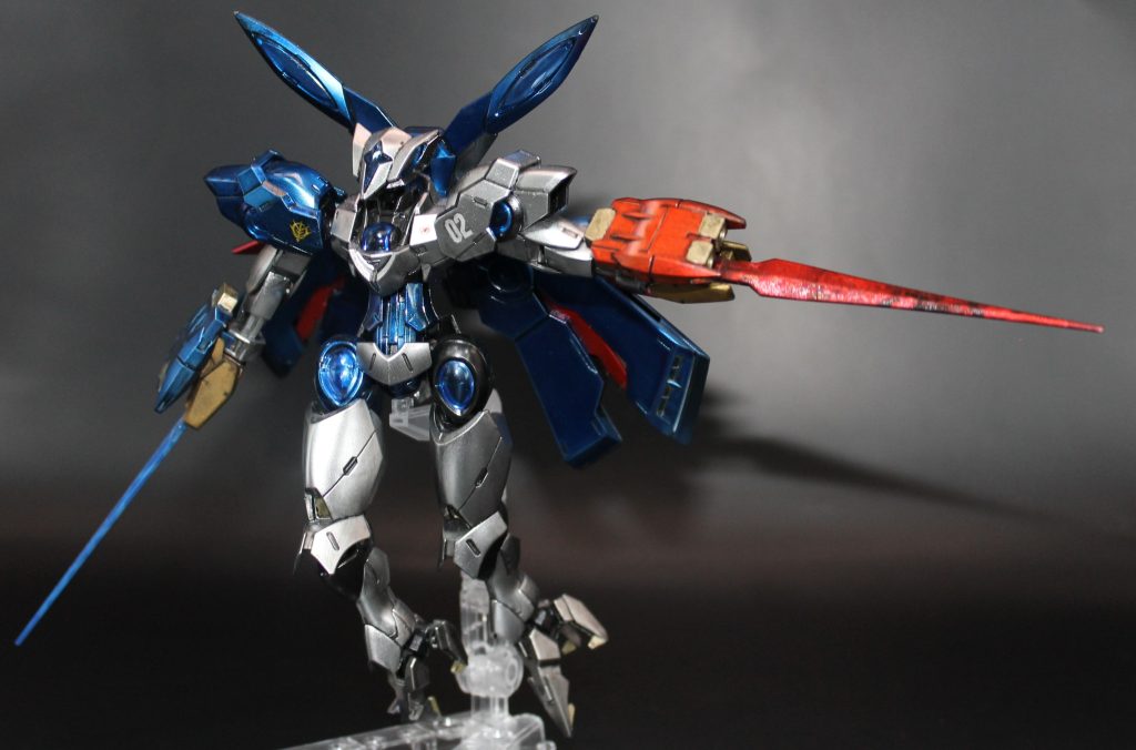 剣を大きく広げて一枚。武器が長いとそれだけで絵になる。ちなみにレラーナはこんなポーズで剣に炎と魔法を纏わせてきます。かっこいいんですよねえ…再現するためにエフェクトパーツを作ってみてもいいかも。