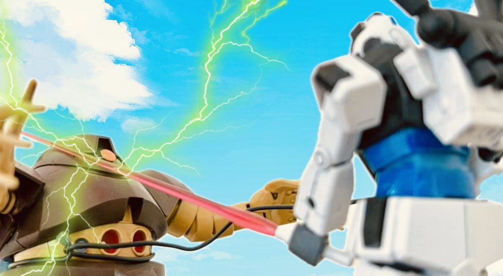 ジャブロー攻防戦では彼女の新たな相棒となったボカタと一緒にゴッグやズゴック、ゾックといったジオン水泳部を得意の「スティグマ攻撃」で次々に撃破していき、ジオン兵を震え上がらせた。