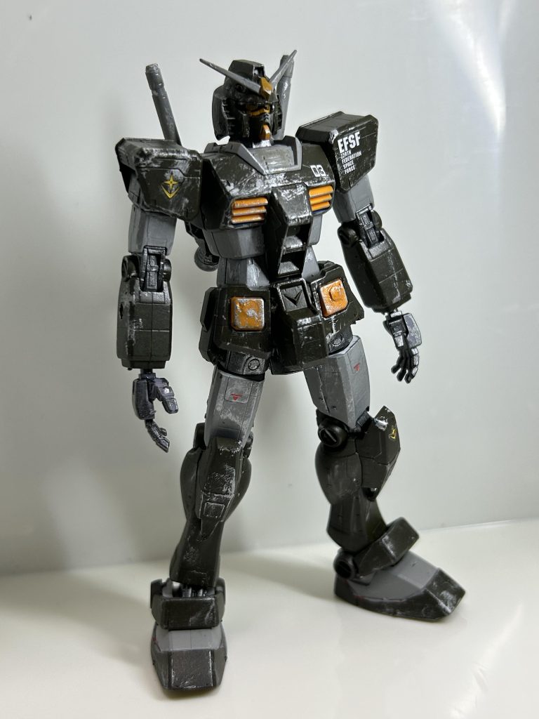 ガンダム本体、デカールはジムセットの物を使用