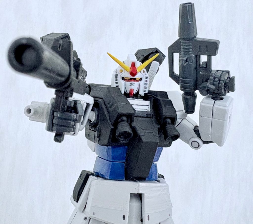 シイコ「今から私がガンダムよ!!」(ベタだなァ・・・)ア・バオア・クー陥落後、余っていたガンダムの頭部で応急処置を施し、サイド3戦で残存戦力を殲滅した。