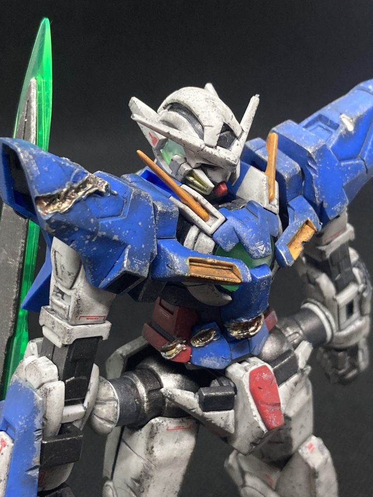 ガンダムエクシアリペアⅡ 成形色ダメージ加工