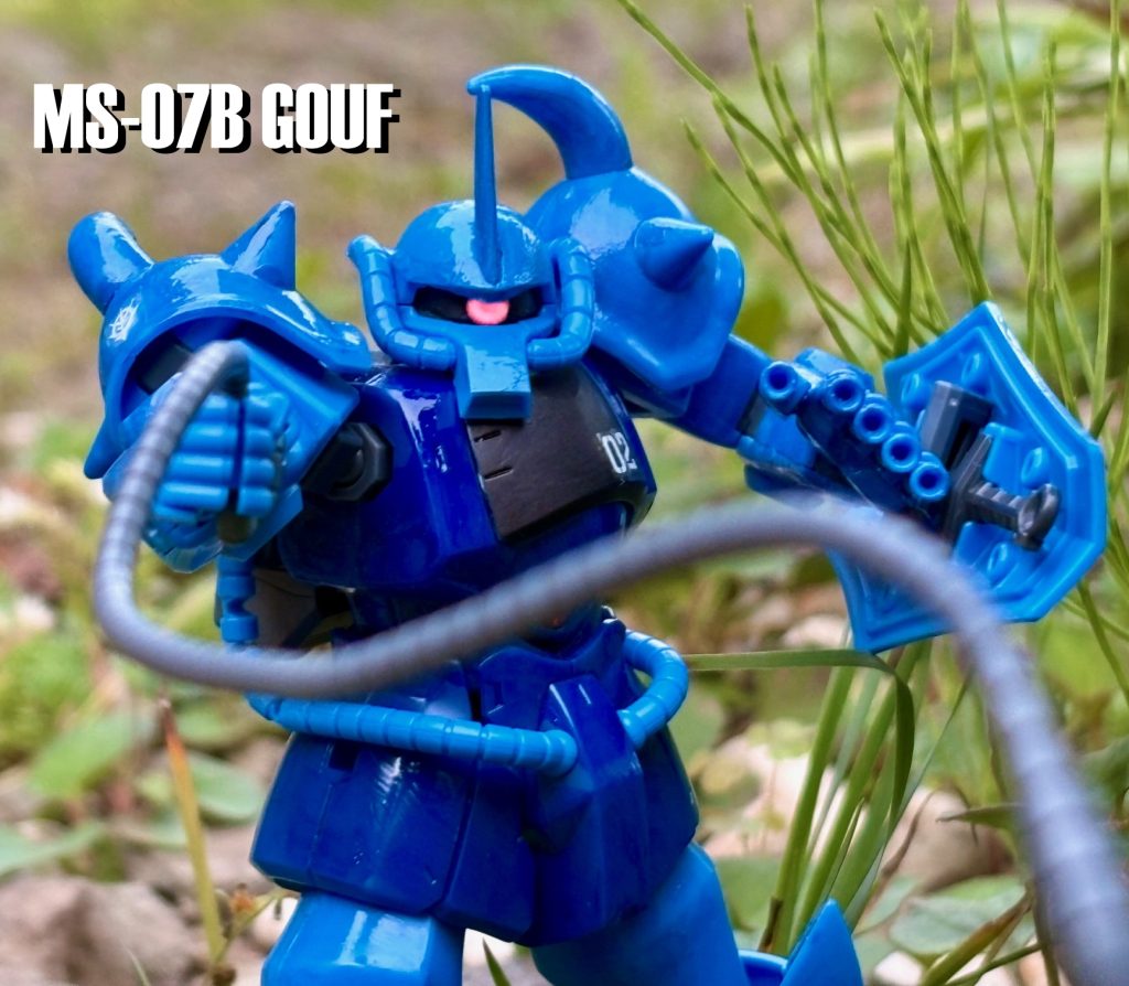 ランバ・ラル「ザクとは違うのだよ、ザクとは・・・」上記のセリフでだいたい説明がついてしまう漢のモビルスーツで、ランバ・ラルの愛機だった。小生もこの特徴的な青いカラーリングとヒートロッドがたまらなく好きである。