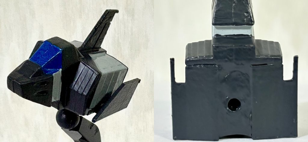 なお付属のコアファイターにもジョイントを設け、同じように飾る事ができる。