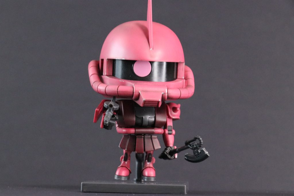 マシンガンの銃口の開口と、スコープはレジンでクリアー化しました。写っていないですが、バズーカもマシンガンと同じ加工をしました。