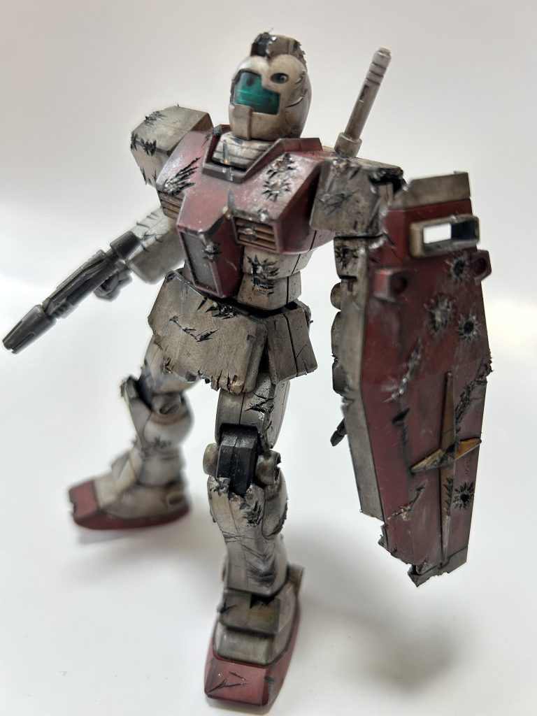 エコプラなのでガシガシやりすぎましたが、ジムなんで。ほんとは他のMSもこのくらいやってみたいのですが、なかなか踏ん切りがつきません。