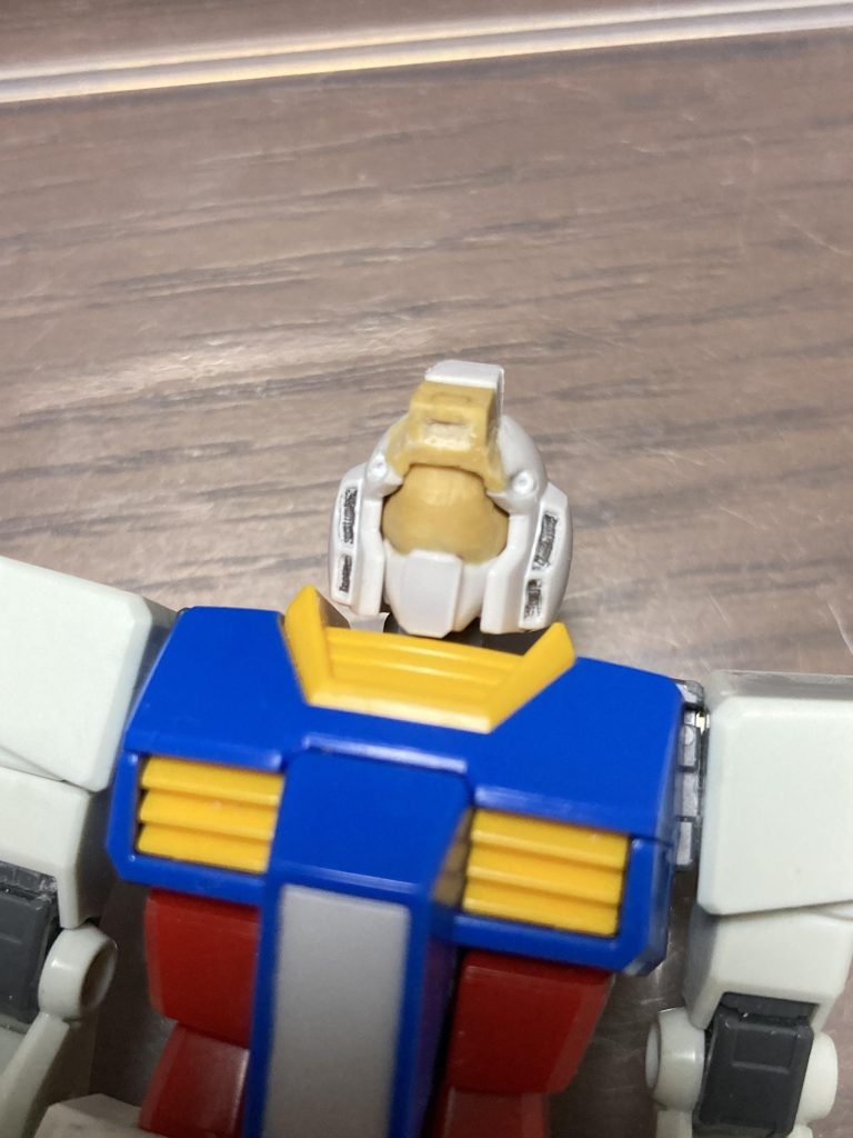 作品名：続　EGガンダムのジム化<p>四苦八苦しましたがジム感高めの頭がでけたわ</p>