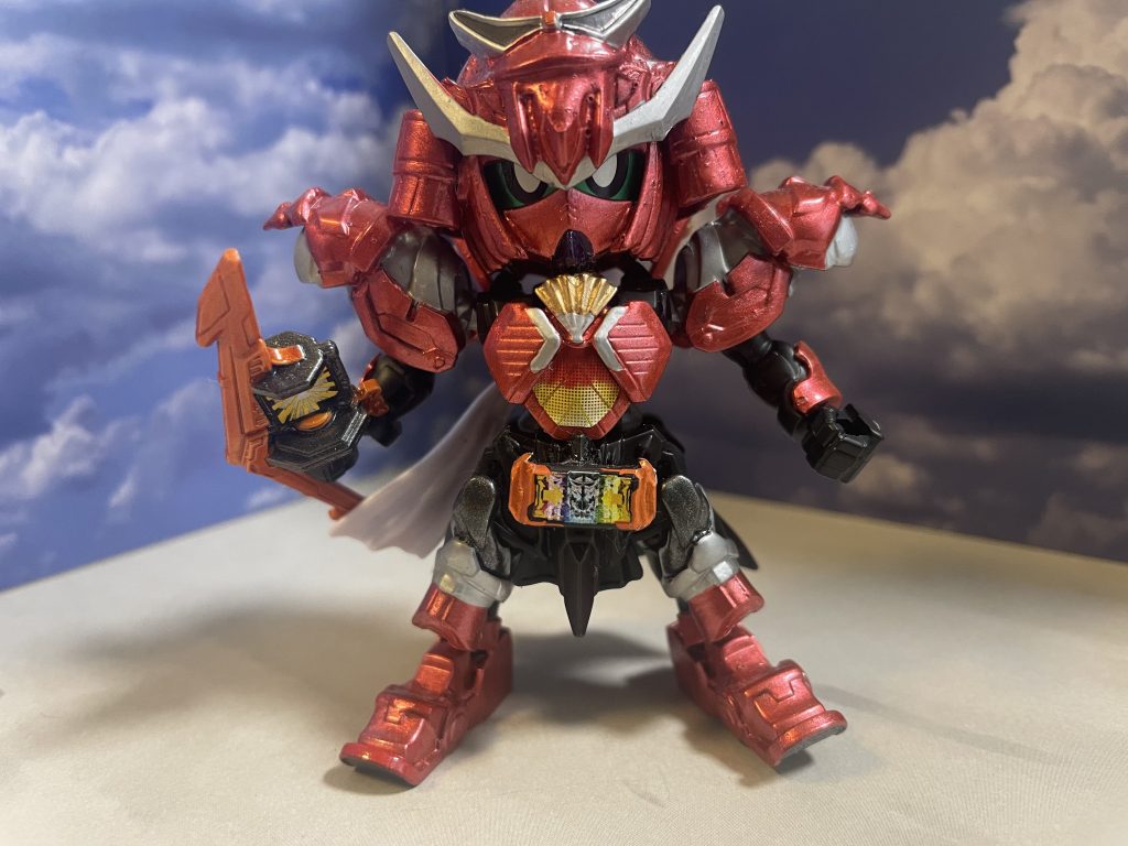 まずはアッパレスケボーから！上半身は武者をイメージしています。