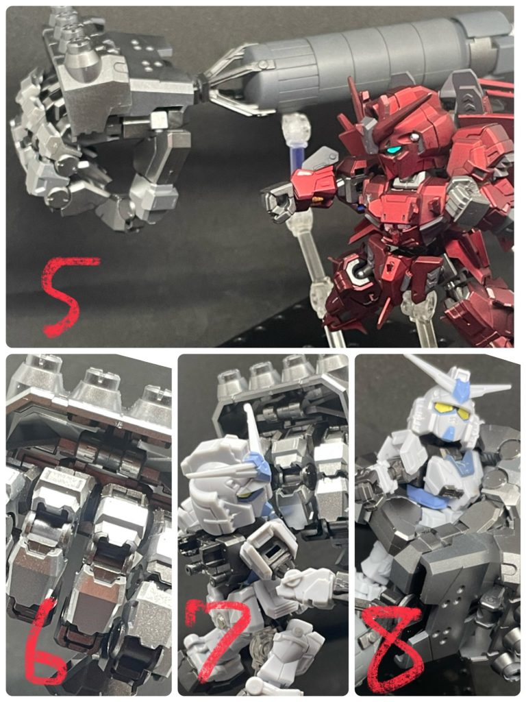 手元にあったG3くんに相手してもらいましたwこのデカい手をどうやって作ろうか考えた時に、MSGにデカい手あったよね?と思い出し、ホビーショップへ!ありました!オーバードマニピュレーターというやつが🥳