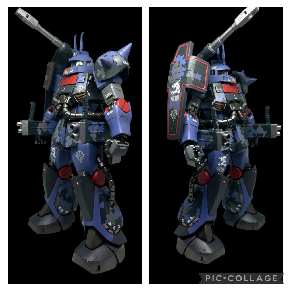 右大腿部にパーソナルマークの龍を貼ってます。AIはこれでパイロット名決めてくれたのかしら