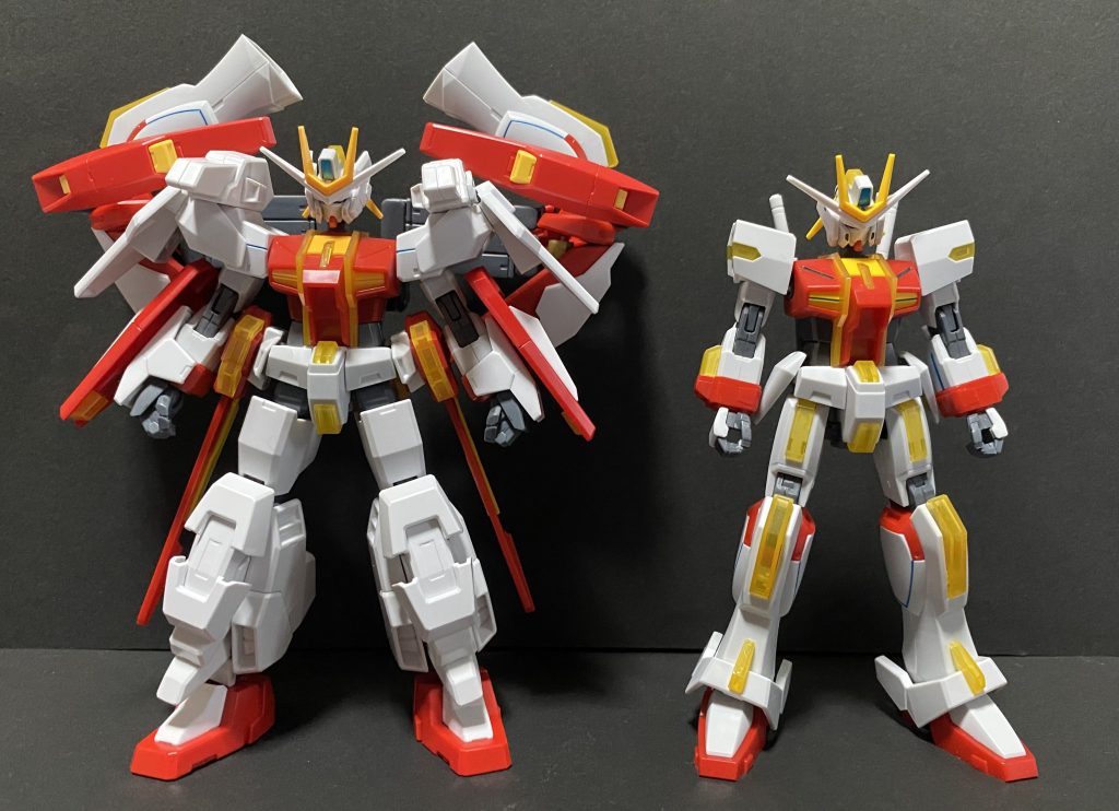 通常のtype-レオスとのサイズ差比較個人的に良いサイズ感になったと思っている