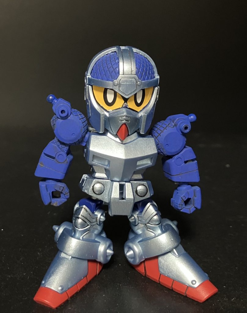 軽装タイプ。ナイトガンダムといえばガードダスとかゲームとかを思い出します。特にゲームはやり込んだ記憶があります。SFCナイトガンダム物語大いなる遺産でサイコゴーレムが強くてなかなか倒せなかった様な思い出があります。今と違う時代、どこかにあるというスダ・ドアカワールド。