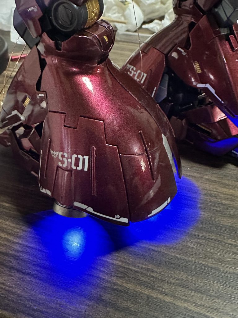 部位毎に点灯確認しながら進めてたので捗りませんでした