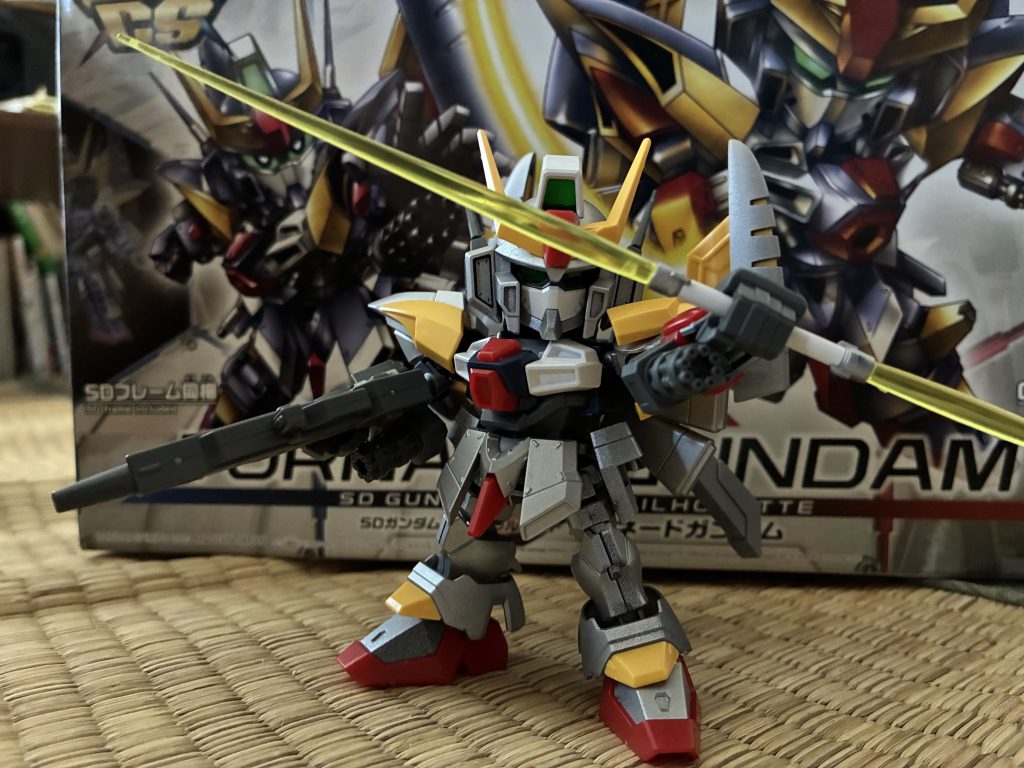 息子が構図とポーズ考えて自分で撮りました。ガンスタに投稿されるカッコいい作例の仲間入りがしたいとのこと。