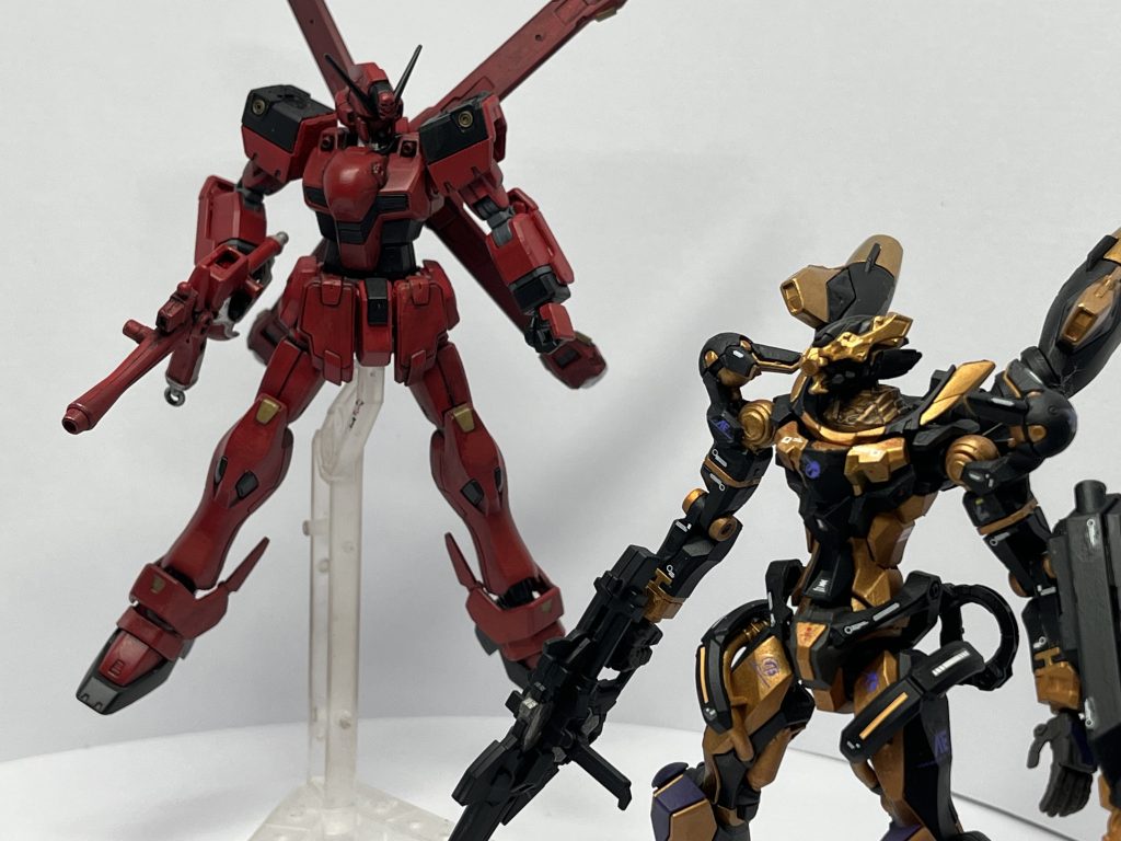 〜再会〜ニャアン『シュウちゃん!やっと見つけた!シュウジ『ニャアン…?ニャアン『私、ジオンに行って強くなったの!もう軍警だって…マチュにだって負けない!シュウジ『…※赤いガンダムは買えなかったのでこちらの赤いガンダムでご勘弁ください(笑