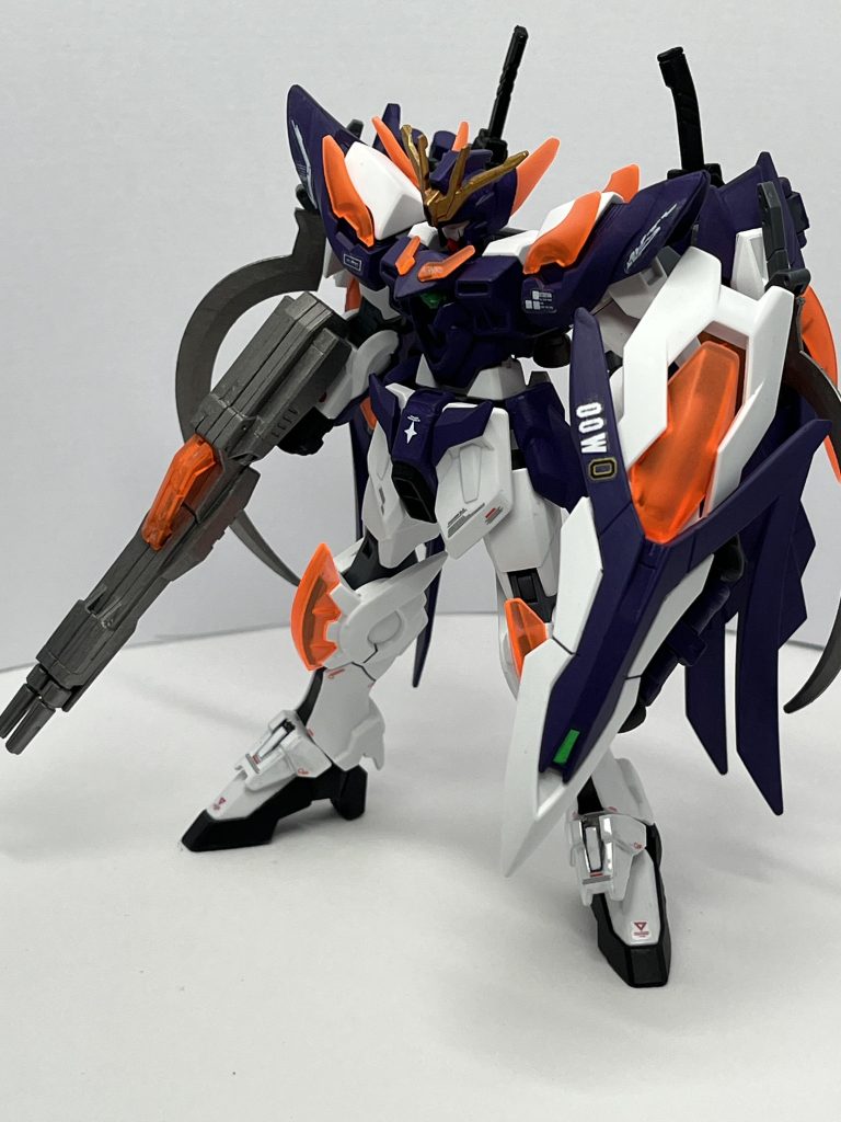開封してカラーリングに悩んでいたら翼だけ組んで止まっていたウイングゼロ炎を仕上げましたテーマはカトルのウイングゼロ！本編じゃシステムに呑まれて暴走してしまいましたが💦カトルが成長し、完全に自機として扱えるようになったif