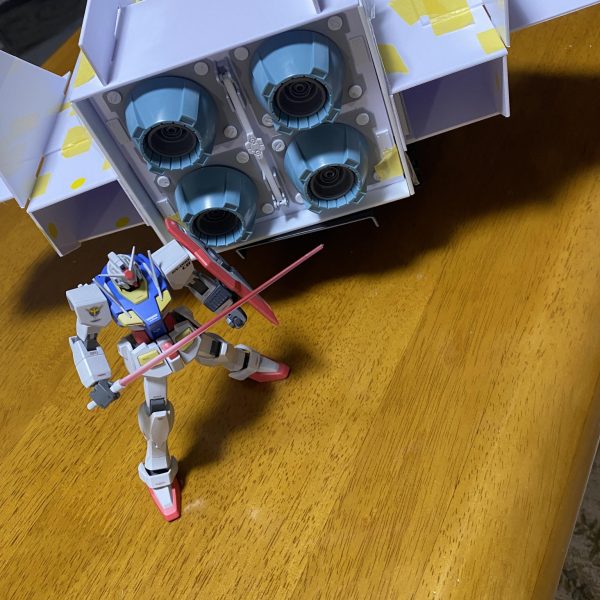 1/48メガサイズ RC Gアーマー作成中です。ラジコンユニット組み込んでいるので、キャタピラで走行可能！合体分離、そしてラジコン。遊べるGアーマー目指して頑張ります。（4枚目）