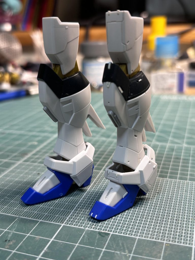 足のビフォーアフター。めちゃくちゃ気合入ってます。