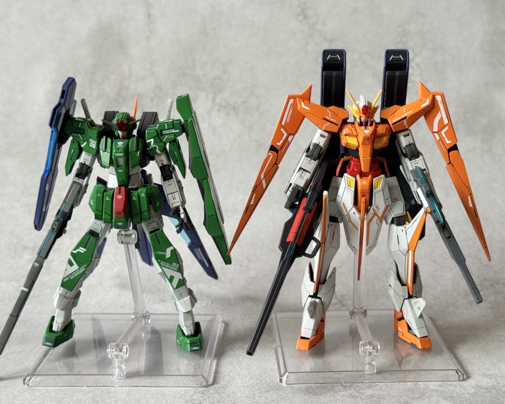 前作、ケルディムと並びで。GNHWのカラーは統一してます！最後までご覧頂きありがとうございました！