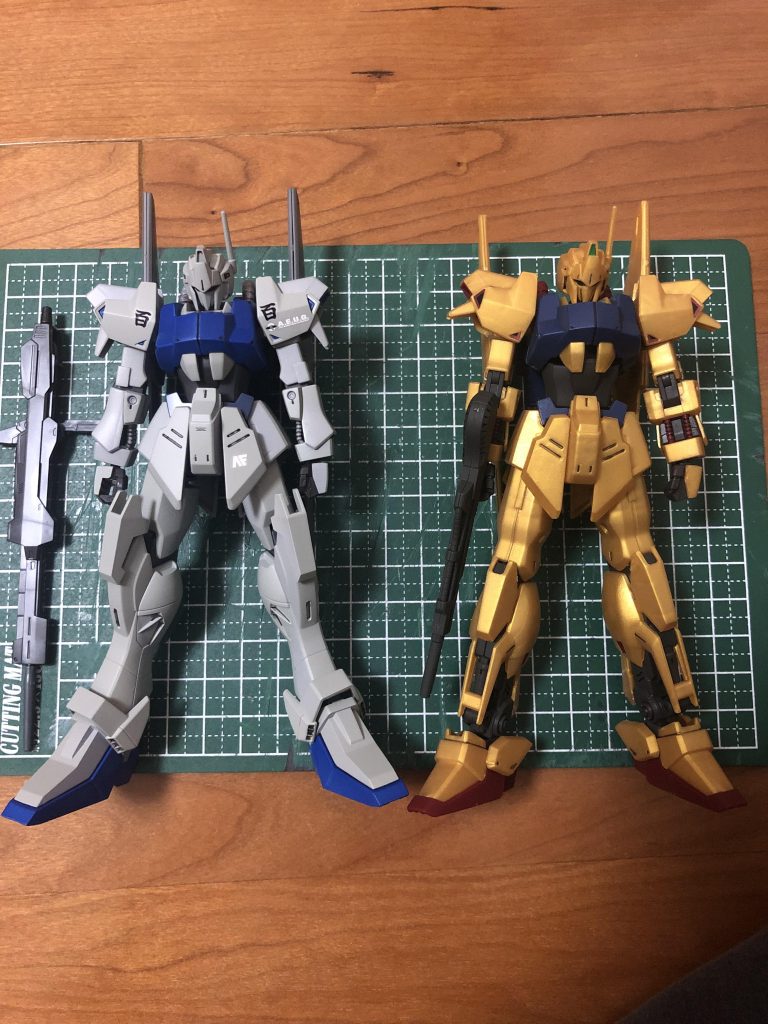 以上です。久しぶりの塗装でしたが、百式自体好きなMSの一つのため、楽しく制作できました。